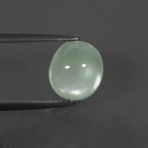 Prehnita verde natural 3,58ct, transparente, transparente/translúcido