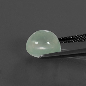 Prehnita verde natural 3,58ct, transparente, transparente/translúcido