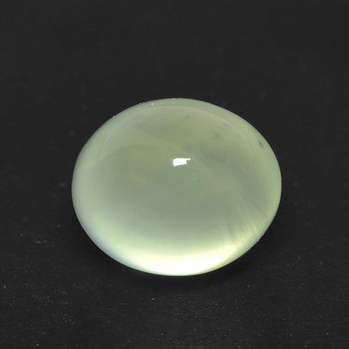 Prehnita verde natural 2,08ct, corte oval, transparente