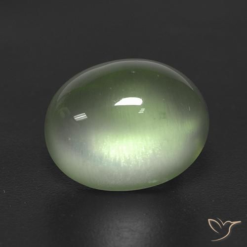 Prehnite Yellow Green  Natural 2.72ct, oval, Transparente