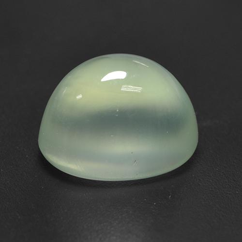 Prehnita verde natural 2,70ct, corte oval, transparente