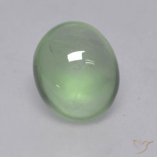 1.73ct Natural Very Light Green  Prehnite, oval, Transparente