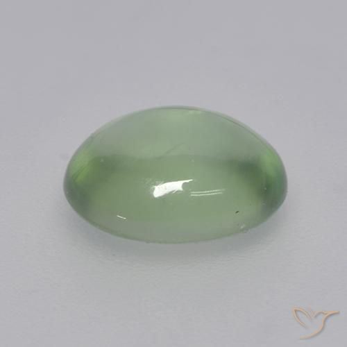 Prehnite Very Light Green  Natural 1.73ct, oval, Transparente