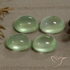 Pedras preciosas de Prehnite Yellow Green  natural de 6.06 ct, oval, Transparente