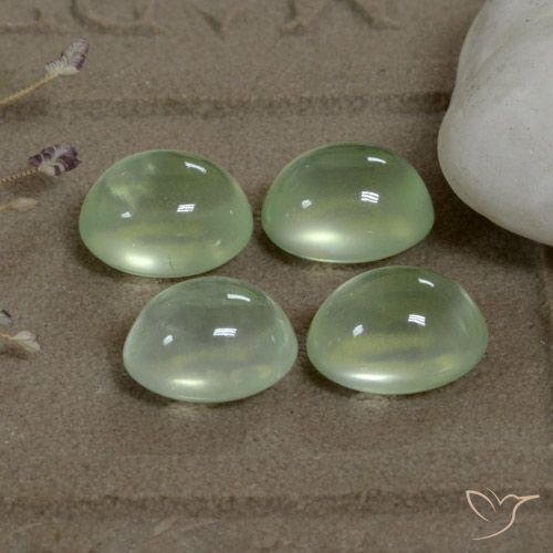 7.69ctw Natural Yellow Green  Prehnite, oval, Transparente