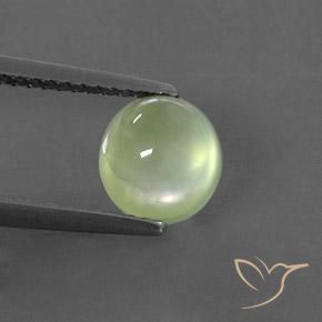 1.64ct Natural Luz verde Prehnite, oval, Transparente/Translúcido