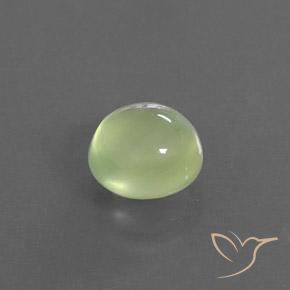 Prehnite Luz verde Natural 1.64ct, oval, Transparente/Translúcido