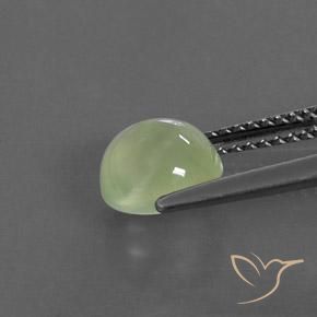 Prehnite Luz verde Natural 1.64ct, oval, Transparente/Translúcido