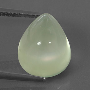 Prehnita verde natural 9,95ct, transparente, transparente/translúcido