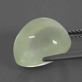 Prehnita verde natural 9,95ct, transparente, transparente/translúcido