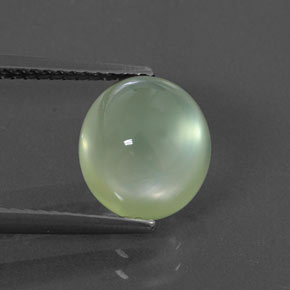 Prehnita verde natural 3,85ct, transparente, transparente/translúcido