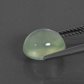Prehnita verde natural 3,85ct, transparente, transparente/translúcido