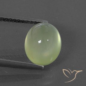 3.67ct Natural Yellow Green  Prehnite, oval, Transparente/Translúcido