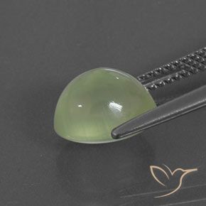 Prehnite Yellow Green  Natural 3.67ct, oval, Transparente/Translúcido