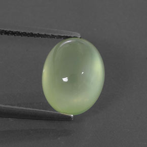 Prehnita verde natural 3,50ct, transparente, transparente/translúcido