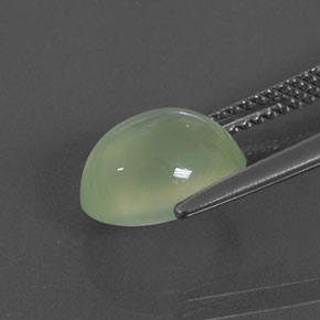 Prehnita verde natural 3,50ct, transparente, transparente/translúcido