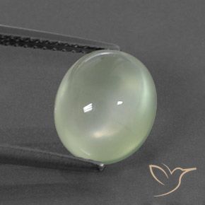 3.91ct Natural Yellow Green  Prehnite, oval, Transparente/Translúcido