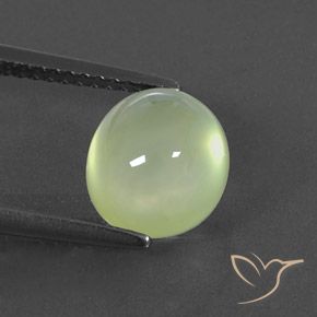 3.13ct Natural Yellow Green  Prehnite, oval, Transparente/Translúcido