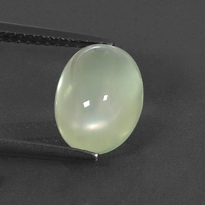 Prehnita verde natural 3,09ct, transparente, transparente/translúcido