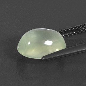 Prehnita verde natural 3,09ct, transparente, transparente/translúcido