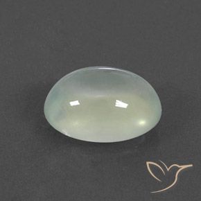 Prehnite Light Yellow Green  Natural 2.95ct, oval, Transparente