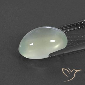 Prehnite Light Yellow Green  Natural 2.95ct, oval, Transparente