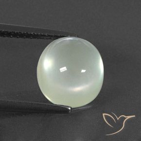 3.36ct Natural Warm Green  Prehnite, oval, Transparente/Translúcido