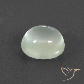 Prehnite Warm Green  Natural 3.36ct, oval, Transparente/Translúcido