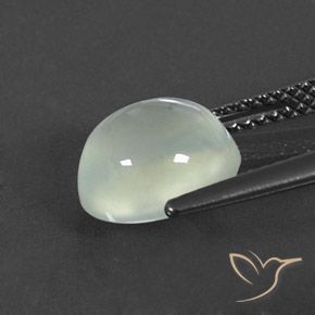 Prehnite Warm Green  Natural 3.36ct, oval, Transparente/Translúcido