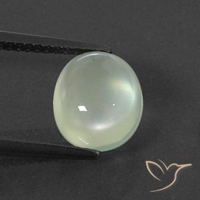 2.92ct Natural Light Yellowish Green  Prehnite, oval, Transparente/Translúcido