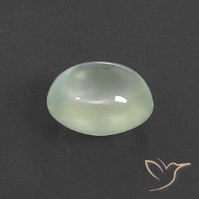 Prehnite Light Yellowish Green  Natural 2.92ct, oval, Transparente/Translúcido