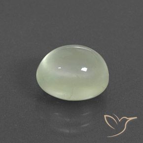 Prehnite Warm Green     Natural 3.04ct, oval, Transparente/Translúcido