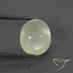 2.60ct Natural Medium Green  Prehnite, oval, Transparente/Translúcido