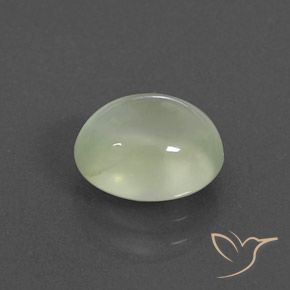 Prehnite Medium Green  Natural 2.60ct, oval, Transparente/Translúcido