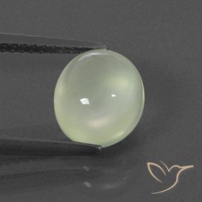 2.64ct Natural Medium Green  Prehnite, oval, Transparente/Translúcido