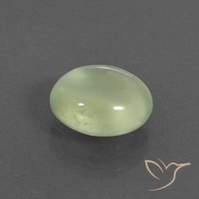 Prehnite Pale Pear Green  Natural 2.40ct, oval, Transparente/Translúcido