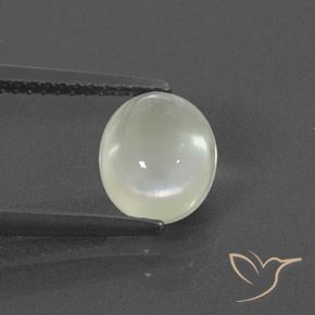 1.70ct Natural Light Green  Prehnite, oval, Transparente