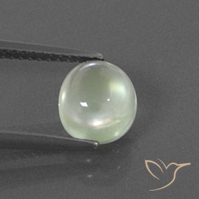 1.76ct Natural Luz verde Prehnite, oval, Transparente/Translúcido