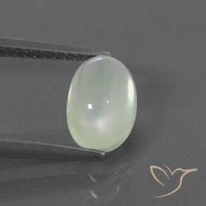 1.98ct Natural Luz verde Prehnite, oval, Transparente/Translúcido