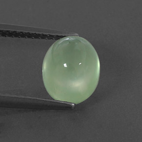 Prehnita verde natural 3,05ct, transparente, transparente/translúcido