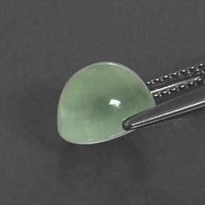 Prehnita verde natural 3,05ct, transparente, transparente/translúcido