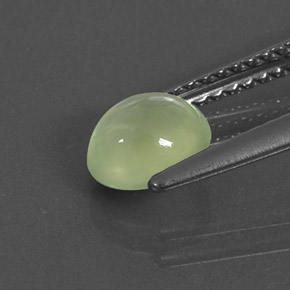 Prehnita verde natural 0,99ct, transparente, transparente/translúcido