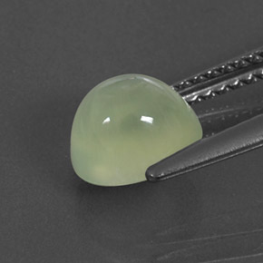 Prehnita verde natural 1,88ct, transparente, transparente/translúcido