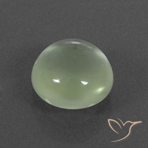 Prehnite Pale Green  Natural 1.86ct, Redondo, Transparente/Translúcido
