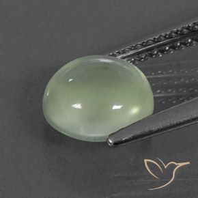 Prehnite Pale Green  Natural 1.86ct, Redondo, Transparente/Translúcido