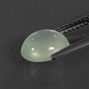 Prehnita verde natural 2,55ct, transparente, transparente/translúcido