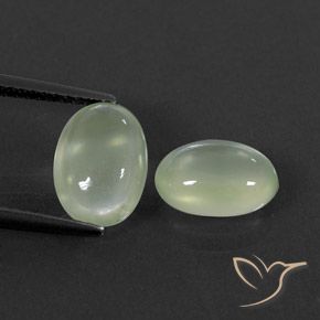 3.52ctw Natural Pale Green  Prehnite, oval, Transparente/Translúcido