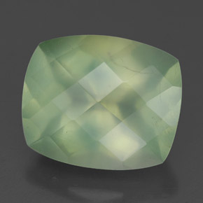 Prehnita verde natural 5,67ct, transparente, transparente/translúcido