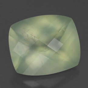 Prehnita verde natural 5,24ct, transparente, transparente/translúcido