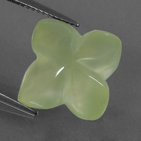 Prehnita verde natural 11,73ct, transparente, transparente/translúcido